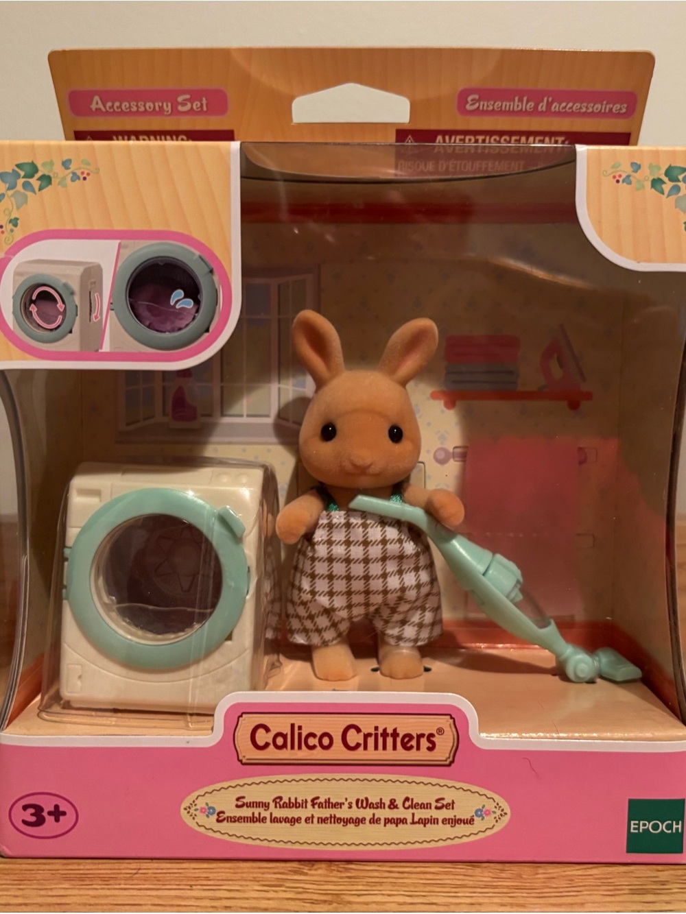 Calico Critters Sunny Rabbit Wash & Clean Set - Mint Accessories